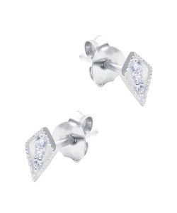Beautiful CZ Crystal Silver Stud Earring STS-6207